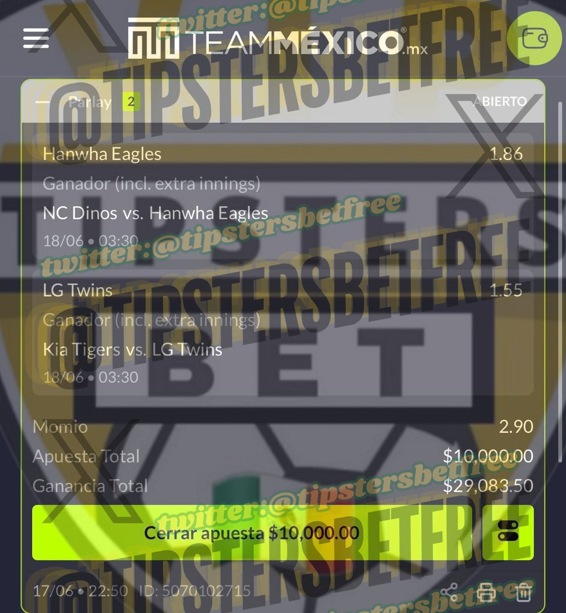 VIP de tipsters gratis 🎁 tweet media