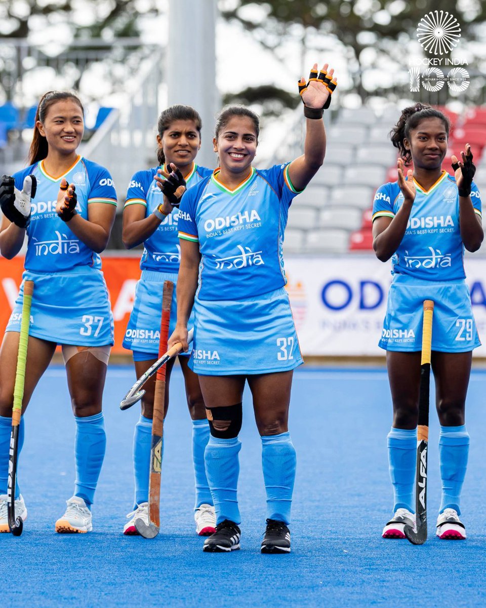 TheKhelIndia's tweet photo. INDIAN TEAM IS INTO THE SEMI FINALS 🤩🔥

Defeated Uruguay 3-2 in the last match of Pool A, Made into the Semi Finals by topping it ✅ https://t.co/NA5UHX7A53
