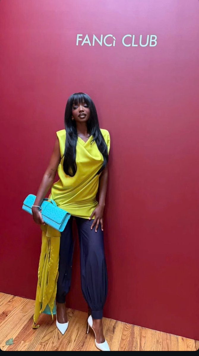 chelleybase's tweet photo. Chelley Bissainthe attends Fancí Club Event tonight. Looking beautiful as ever in Some of their pieces. https://t.co/ASkFqbTlII
