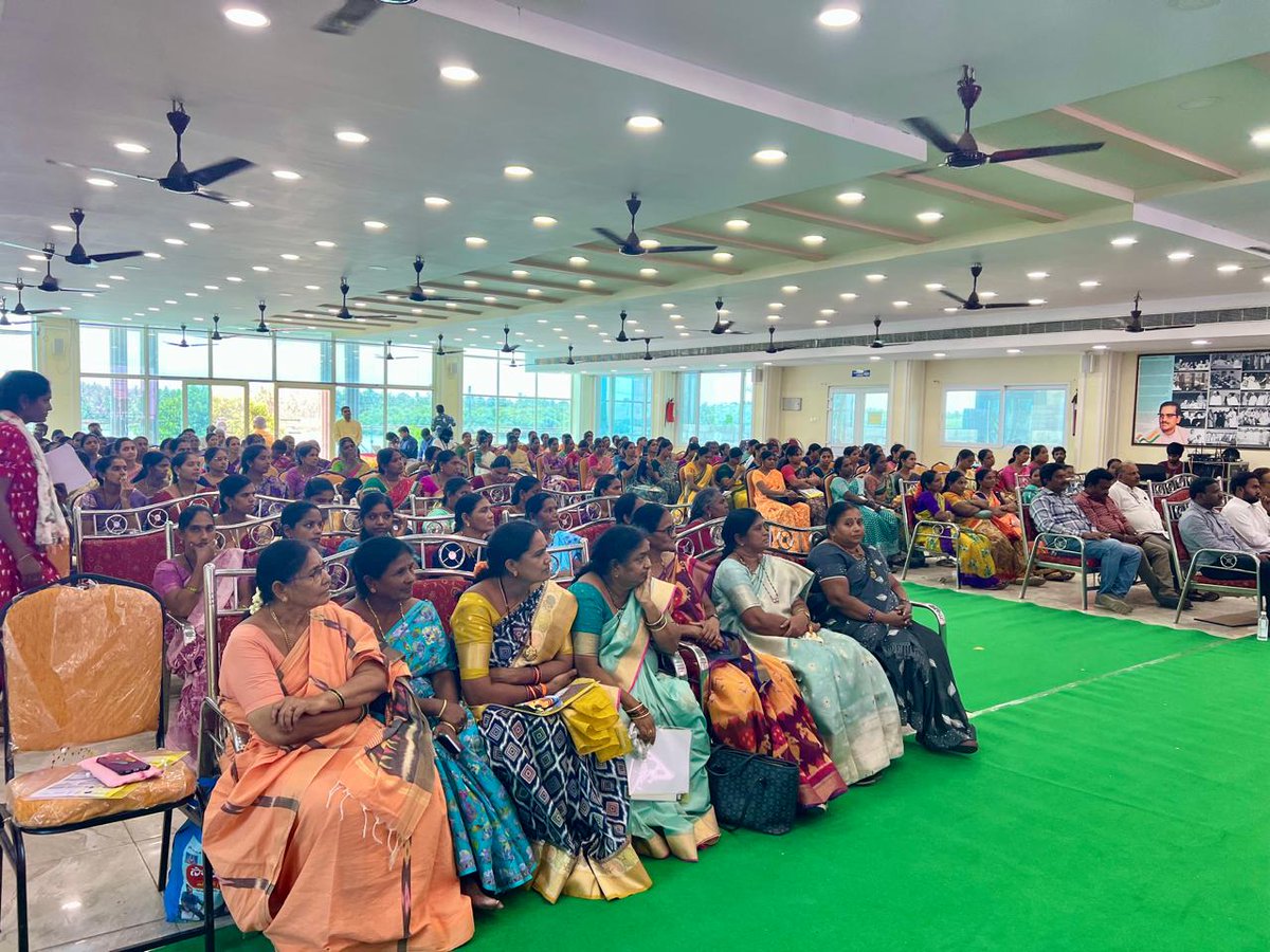 epchindia's tweet photo. EPCH was represented by Shri K.N. Tulasi Rao, Member, CoA, EPCH and Convener, ILTC, Narsapur, at an Awareness Workshop on the MSME Team Initiative Programme focusing on the Open Network for Digital Commerce (ONDC) for lace artisans, organized by the National Small Industries Corporation (NSIC), Vijayawada Branch, at the Sri Alluri Satyanarayanaraju Cultural Center, Narsapur.

The workshop also saw the presence of Shri T. Rahul Kumar Reddy, IAS, Joint Collector, West Godavari District; Shri V. Suresh Babu, Zonal General Manager, NSIC, Andhra Pradesh & Telangana; Smt. Aparna Lakshmi, Assistant Director, Development Commissioner (Handicrafts), Vijayawada; and Shri Veerabhadra Rao, Regional Head, Union Bank of India.

Shri Tulasi Rao highlighted EPCH's initiatives to promote handicrafts exports through trade fairs, buyer seller meets, market development activities, and skill enhancement programmes. He urged NSIC and MSME authorities to organize more awareness and capacity building programmes in association with EPCH, noting that such collaborations would improve market access, enhance competitiveness, and support the sustainable growth of the handicrafts sector in the region.

#EPCH #ONDC #NSIC #LaceArtisans
[ EPCH, Skill Development, Artisan Support, Narsapur, ONDC, MSME, Lace Artisans, Global Sourcing]