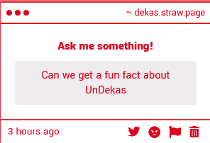 deerkas's tweet photo. THANK YOU FOR THE ASK!!

a fun fact about undekas would be that undekas can be a bit toxic, so whenever someone does something annoying to him, he tends to copy it to try and annoy them back. kinda like "YOU SEE HOW ANNOYING THAT IS?? DON'T DO IT." lmao

https://t.co/pruEgC8vfe https://t.co/XVD5IjcNxV