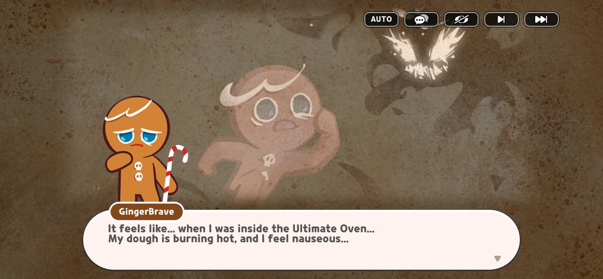 YukikoYukimura's tweet photo. \\\CRK SPOILERS 

GINGERBRAVE IS BEING SLOWLY TAKEN OVER BY THE ULTIMATE COOKIE!?! OH MY GOD BRO NOO https://t.co/CWKKraTUNz