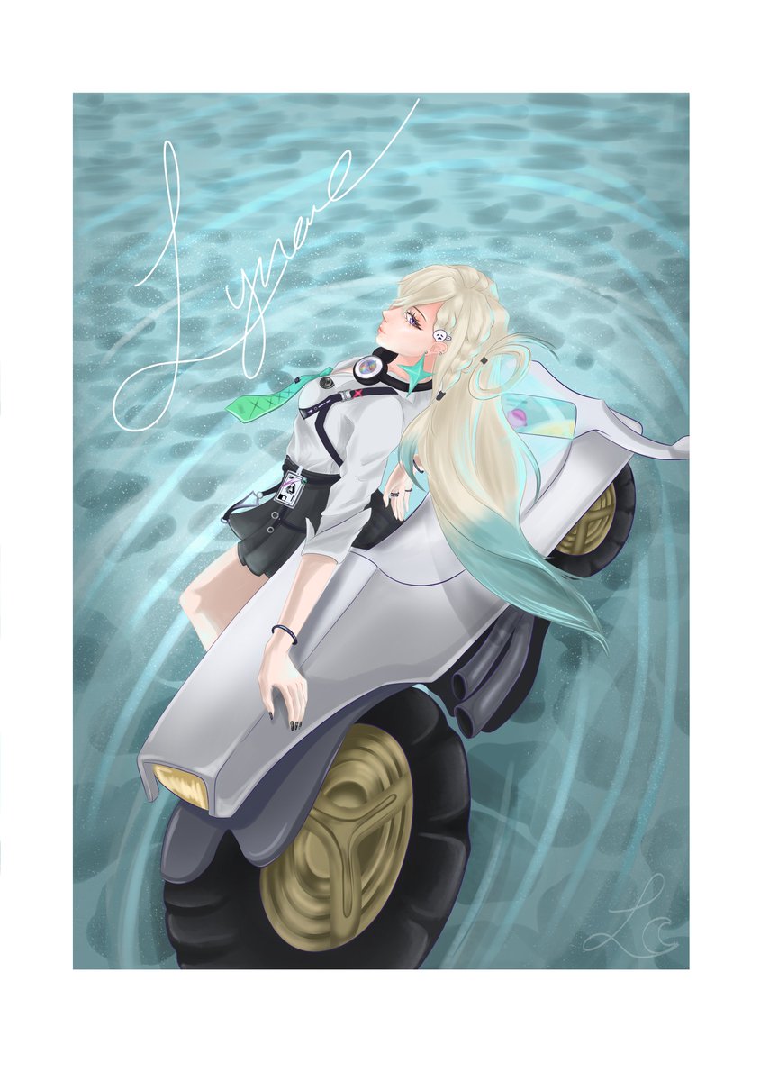 Lumanatt's tweet photo. 𐔌 Lynae  𐦯

I completely forgot to share this drawing on here op- 

《Please ignore the inaccurate bike this was drawn before we had the models fully visible in game hehe ╥﹏╥》

#wutheringwaves #lynae #digitalart https://t.co/eLe9P3XMud
