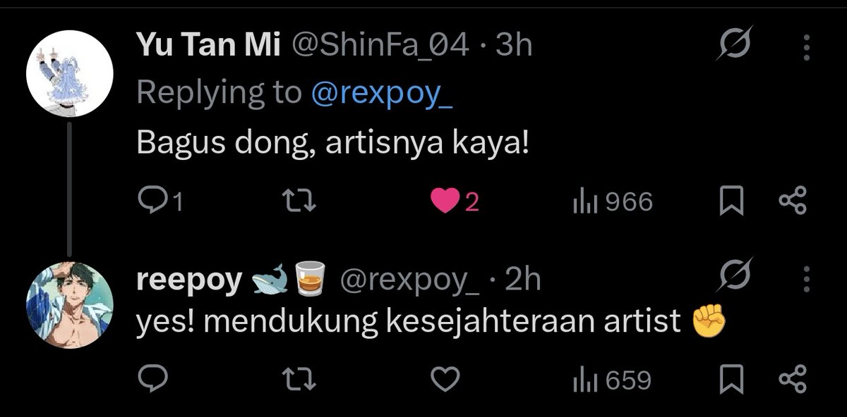 rexpoy_'s tweet photo. kepala gw lambat pisan baru sadar ini akun problematik 💀 terus kayaknya komen dia intensinya negatif wkwk tapi gw dablek malah ditanggepin positif wkwkwk ok abis ini mute orangnya lah https://t.co/3QbKBk6FhQ