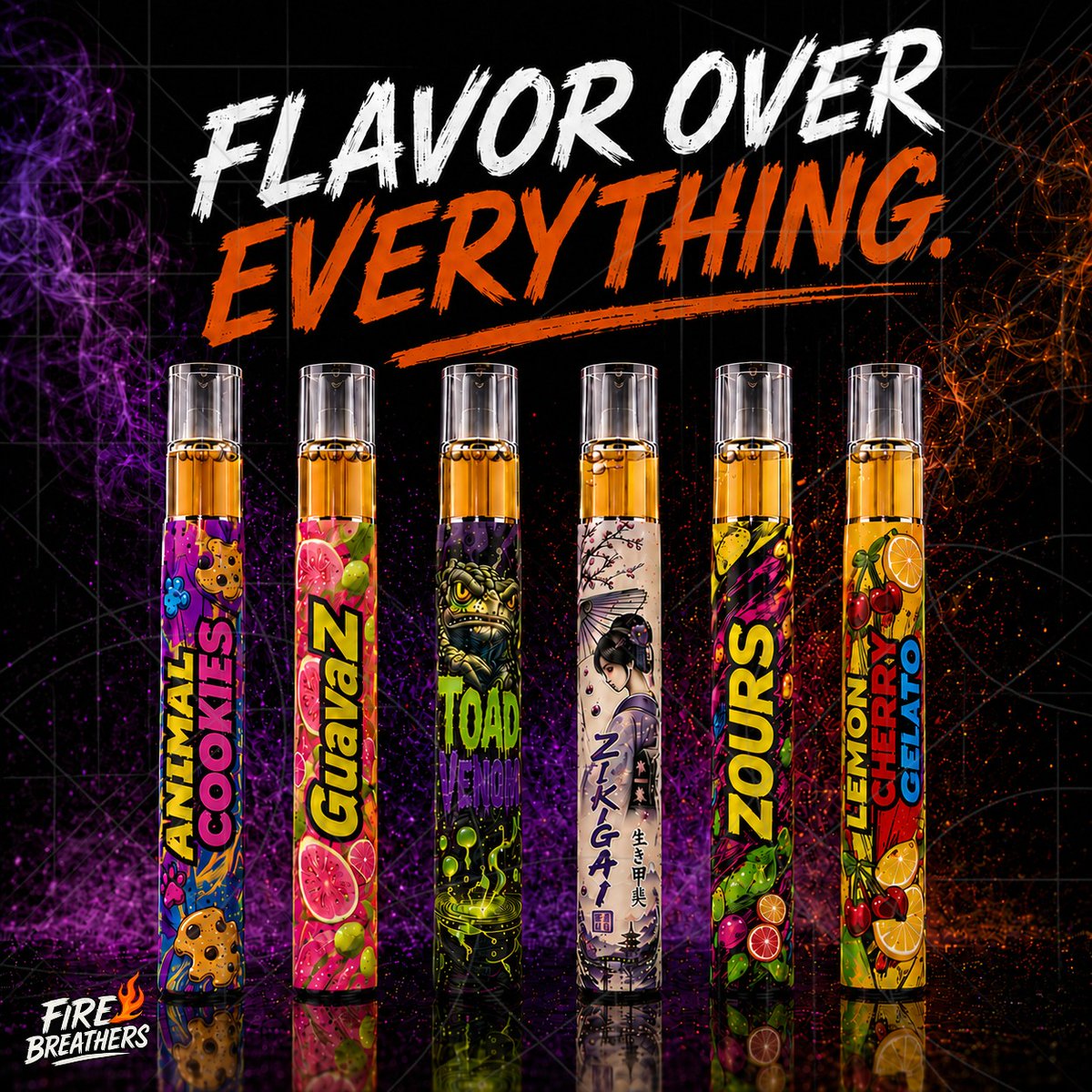 firebreathersla's tweet photo. Sweet, fruity, bold, and unique—explore a premium lineup of standout flavor profiles designed to match your style.
