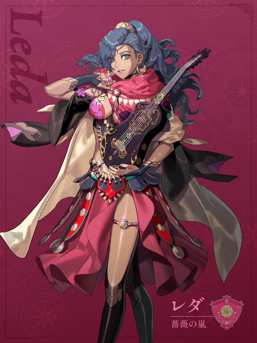 FireEmblemJP's tweet photo. 【主人公】レダ（CV：伊瀬茉莉也）
魅惑の調べを奏でる、超一流のビウエラ奏者。
5年前に起きた”ある出来事”をきっかけに、復讐と怨念に囚われた人生を歩み出す。
●好きなもの：両親の思い出、故郷の歌の演奏、宝石、喝采 #FE万紫千紅 https://t.co/6PAKLhsZHB