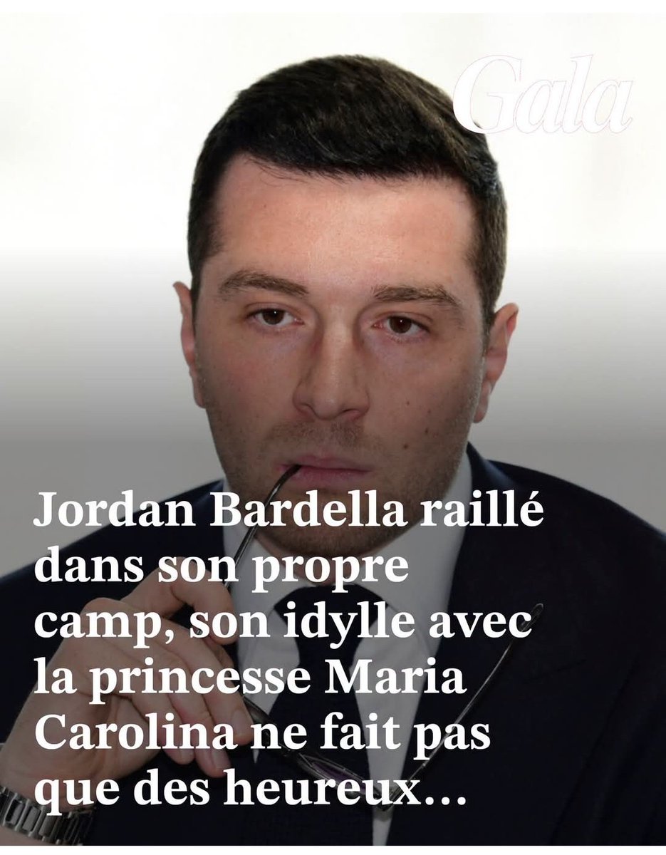 Mapi421's tweet photo. “C’est la jet-set à Dubaï” : Jordan Bardella raillé dans son propre camp, son idylle avec la princesse Maria Carolina ne fait pas que des heureux 
👉 Il dit se battre pour les "pauvres" pffff pffff https://t.co/oMsuWwPIpU