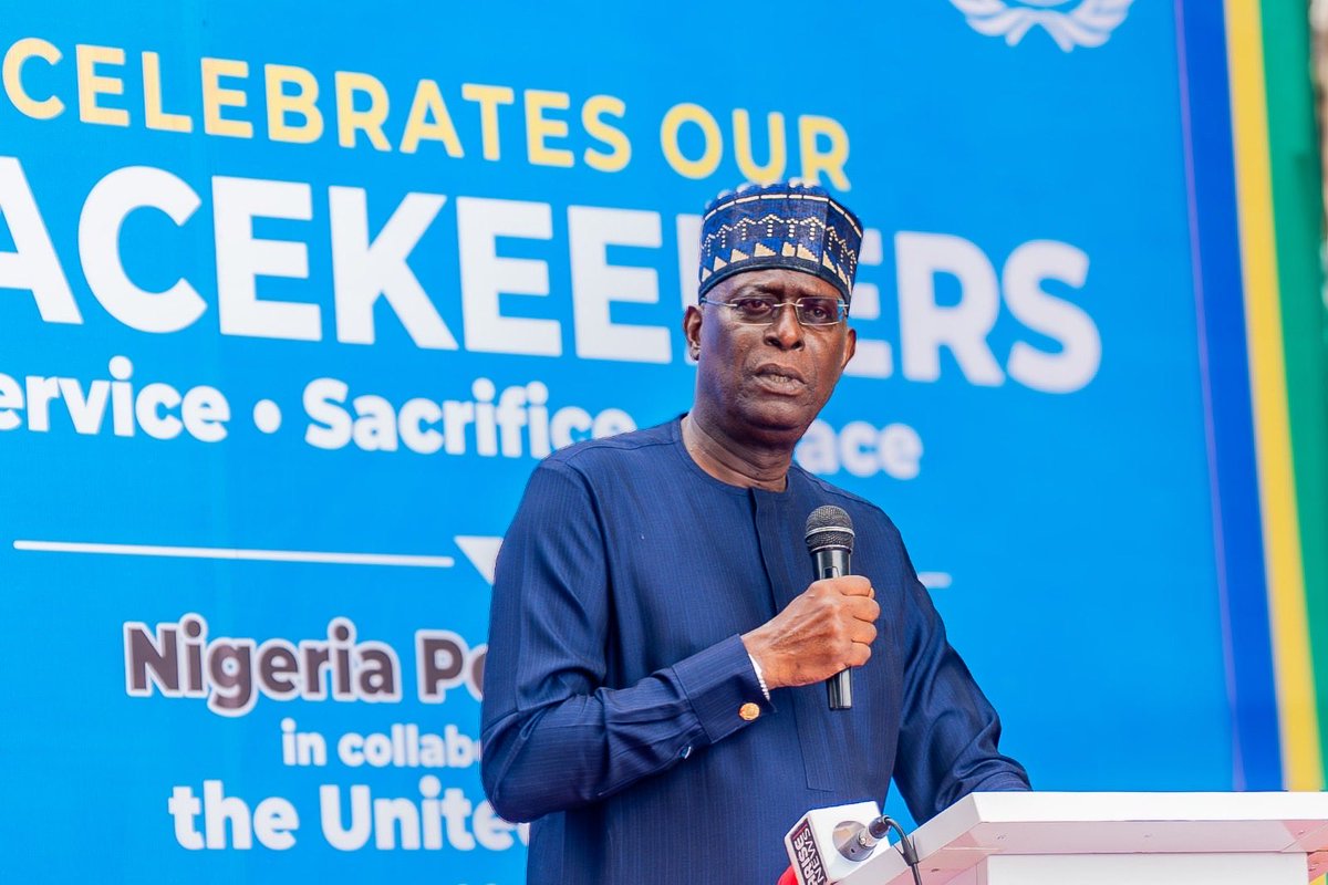 MohamedFall's tweet photo. Honoured to welcome IGP @TunjiDisu1 @PoliceNG to @UN House #Abuja for @UNPeacekeeping Day. As we honour Nigerian peacekeepers and others around the world for carrying UN 🇺🇳 with dignity, let's invest more in peace. I commend @NigeriaGov for its commitment to UN Peace Operations. https://t.co/iXlKJjRV6S