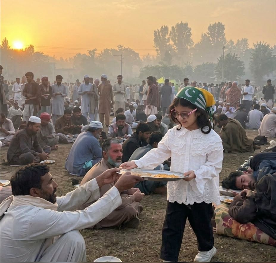 Adeellone16's tweet photo. ہماری چھوٹی شہزادی صبح صبح مزاحمت کار بھائیوں میں ناشتہ تقسیم کر رہی ہے ❣️
#RightsMovementAJK https://t.co/Y1lv0Gp6ZD