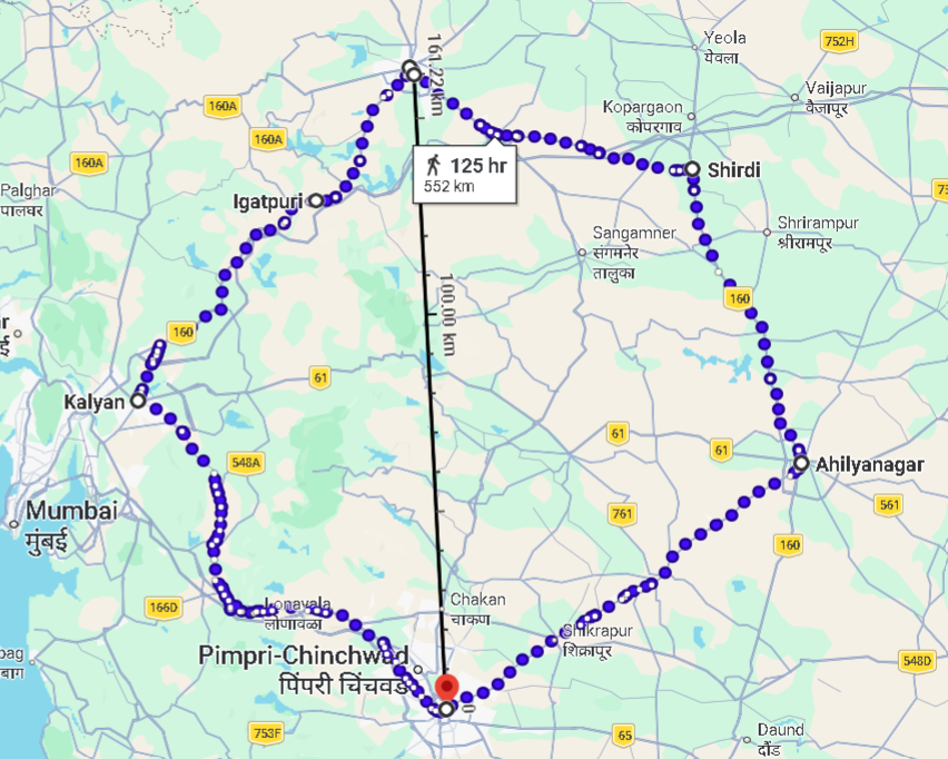 MyOneRupee's tweet photo. @aparanjape Why do we need this route at all? Pune-Kalyan-Igatpuri-Nashik is already present that is a much shorter distance to reach Nashik from Pune via Train. Either have a direct Pune-Nashik route, or don't do it at all! Its common sense! @AshwiniVaishnaw @ChDadaPatil @mohol_murlidhar https://t.co/o1aco9nkYu