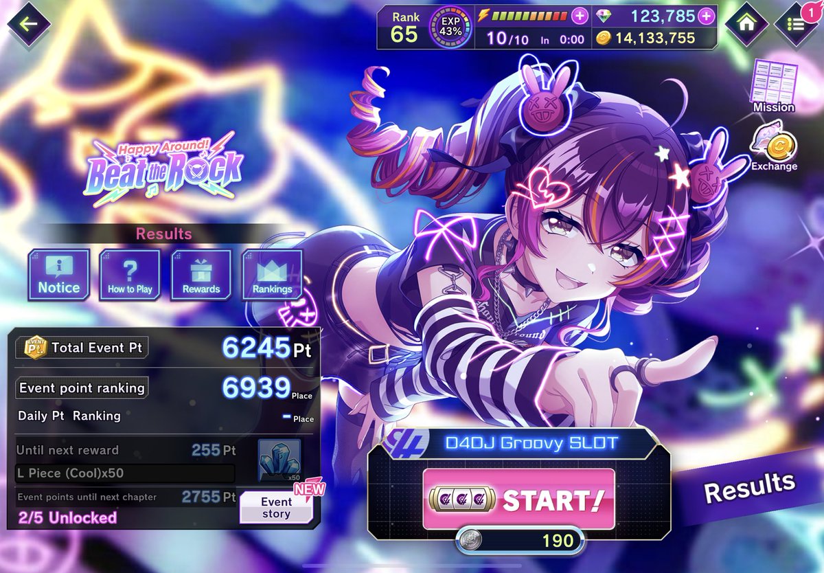 D4DJ #GroovyMix #グルミク Recent scores
