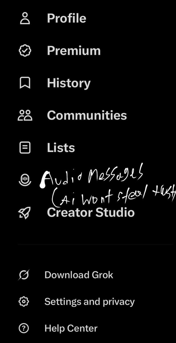bbb_uuua's tweet photo. ^^CONCEPT**
Big musk adds audio recording feature that grok ai steals in order to increase immersion of master puppyboy ai roleplay. https://t.co/yj2DDg571O