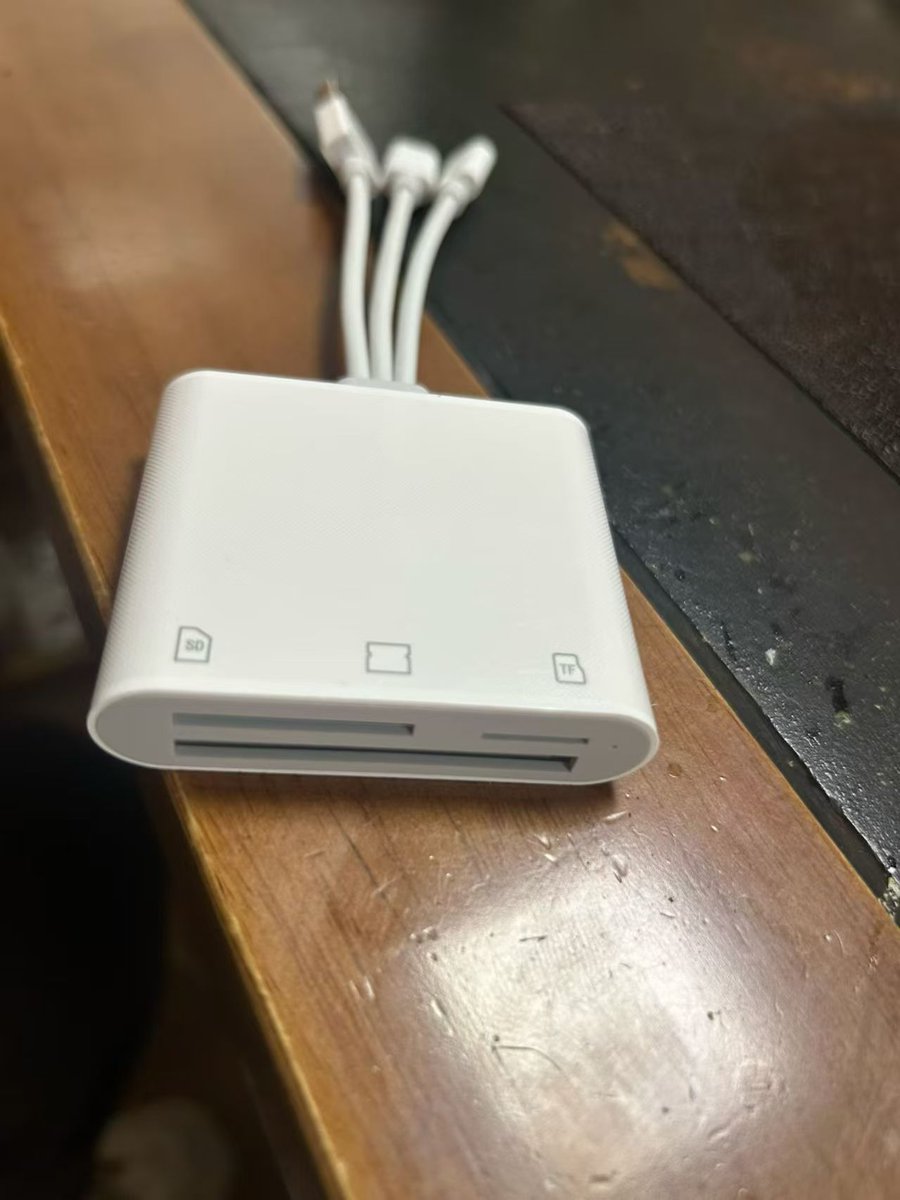 zhideliotg's tweet photo. USB/Type-C/Lightning 3-in-1 Card Reader

Supports TF+SD dual card reading, high-speed transfer between multiple devices

Suitable for photo export/video editing/office backup 💻 Stable, durable, and uninterrupted connection

#sdcardreader #tfcardreader #typeccardreader https://t.co/iTBU6RfGso