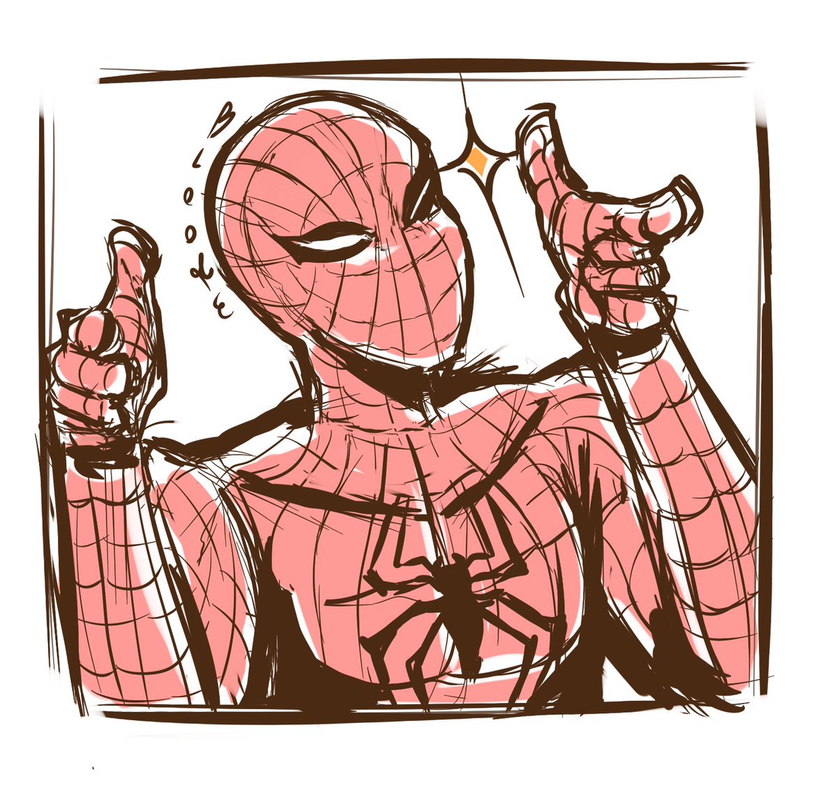 blook_e's tweet photo. `` for you ! `` #spiderman #marvel #peterparker #fanart #mcu #theamazingspiderman https://t.co/OYWcz5Cw4d