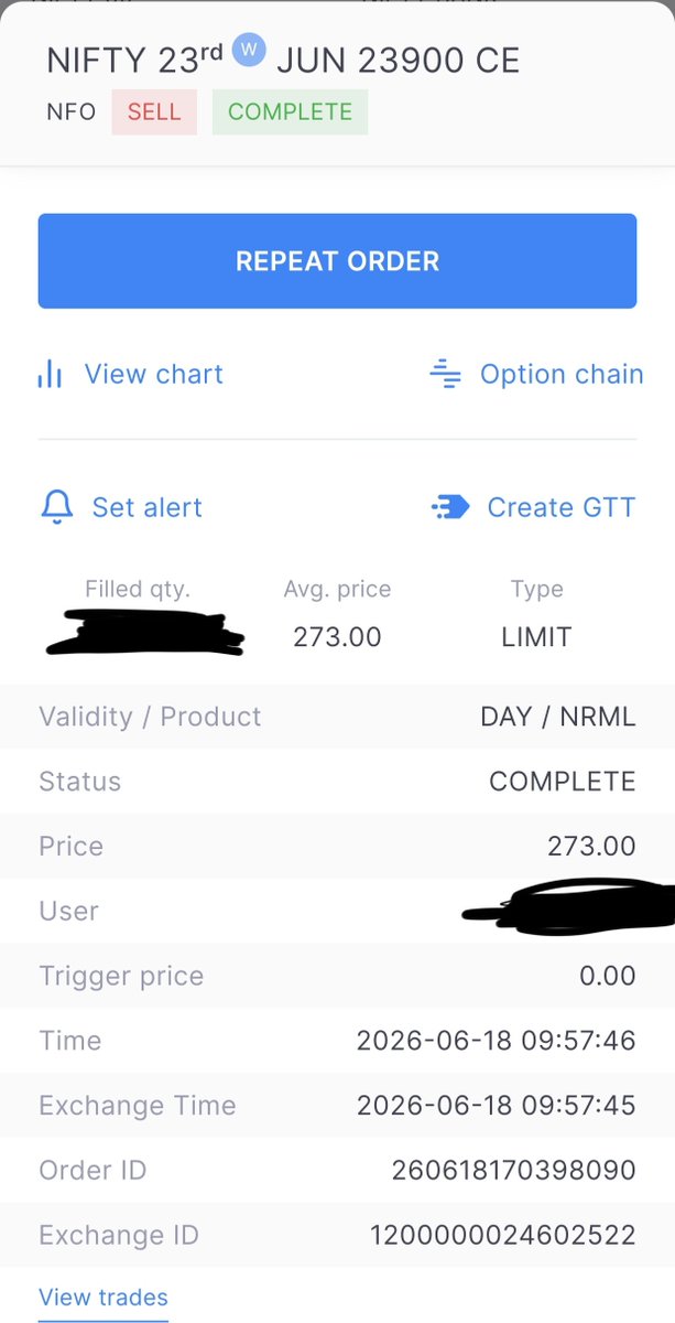 AabhaVats's tweet photo. When 3 pts stoploss gives you 60 pts.

Amazing call selling trade using TRENDO.

273 to 215.

#nifty #optionselling #nifty50 #expiry #trading #indicator #stockmarket https://t.co/u8PAFrCmif