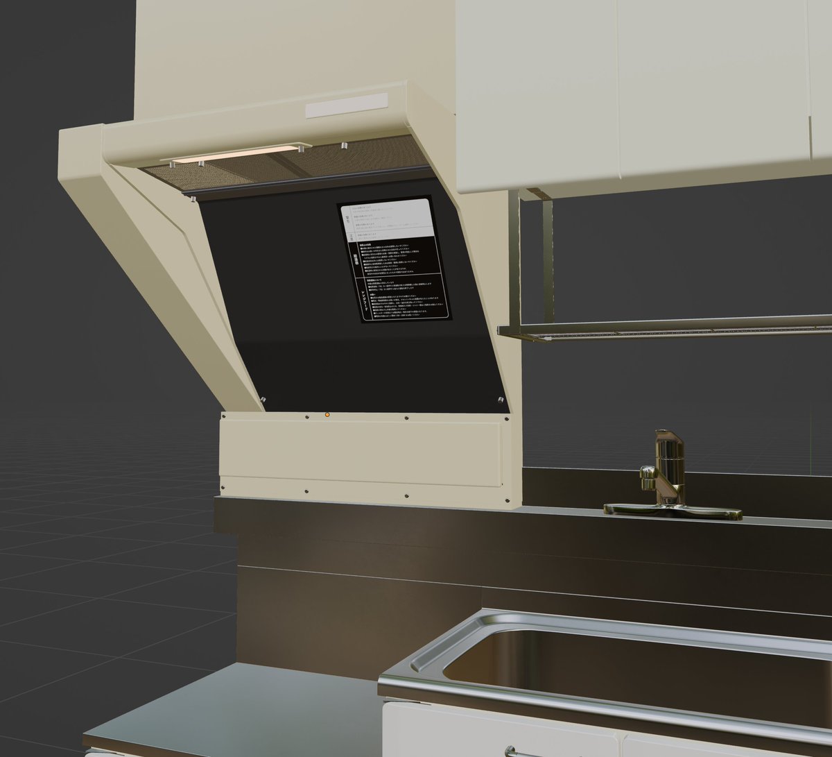 ryseino's tweet photo. クソデカ注意書き　大事
#Blender #3Dモデル #建築パース #VRChat #WIP #インテリア https://t.co/6vg6Rc6sBA