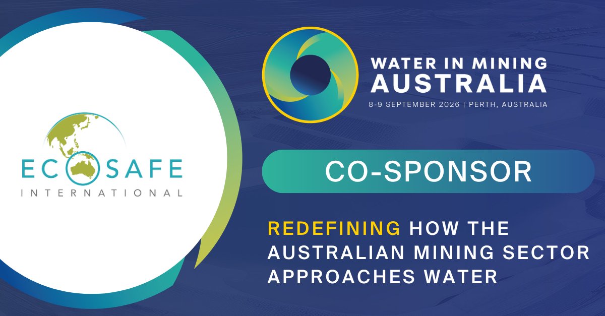 waterinmining's tweet photo. Ecosafe International are Co-Sponsors of Water in Mining Australia! We're delighted to have you onboard. Find out more ➡️ https://t.co/VeComhQa0B https://t.co/F5gBfxtI8e