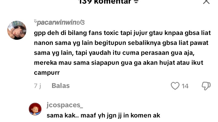 beaugtys's tweet photo. nih ada yg bangga jadi fans toxic🤡 https://t.co/T40ZlPrmfU