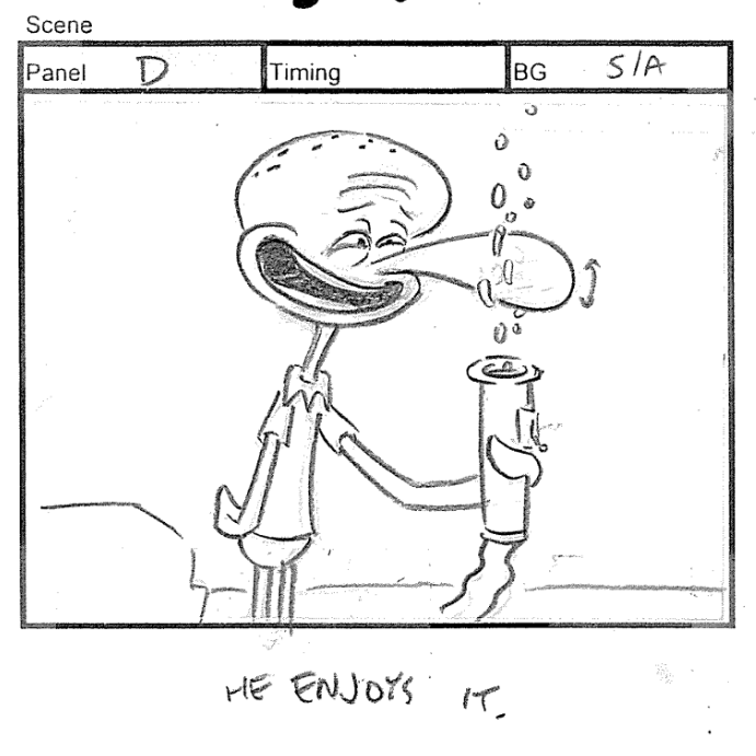 ArtofSpongebob's tweet photo. A drawing by C.H Greenblatt from "Squidville." https://t.co/S14dLvwZbS