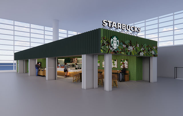 Aviation_Wire's tweet photo. スタバ、中部空港T1出発ロビー店7/1開業　既存2店舗は名称変更 #Starbucks #セントレア
https://t.co/uQzPU9a9yG https://t.co/LTyU42H58p
