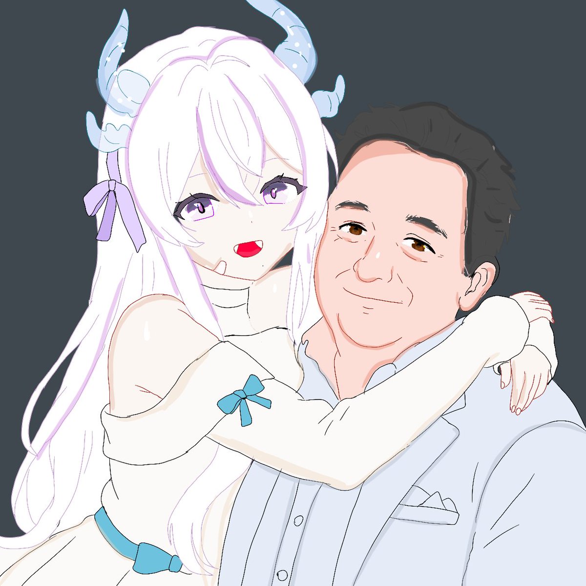 Anomaly_Chan's tweet photo. Fajny był ten "kartonowy" Robert na strimie, może by tak spotkać go irl?
@WaifuAngel_ i Robert Makłowicz https://t.co/ztgRu6aume
