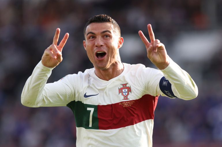 abbeydiabey's tweet photo. Ronaldo at 41 still starting for Portugal in the World Cup... and drawing DR Congo while Messi drops a hat-trick? ￼ CR7 had chances, took the ball from Bruno, and Portugal looked lost. Goat debate over or nah? Portugal fans, y'all still believing in the 6th WC run? ￼￼ #Ronaldo #FIFAWorldCup #CR7 #Portugal