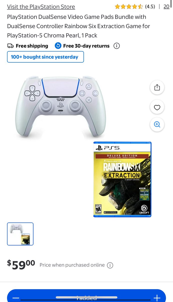 glitchtoriches's tweet photo. BACK IN STOCK🚨
 $160 PS5 DualSense Controller + Game Bundle For $59!

THE BUNDLE IS CHEAPER THAN THE CONTROLLER BY ITSELF!

You're getting the controller + game for less than retail. 

https://t.co/hdLBeoybec #ad https://t.co/IOzkJ6v2je