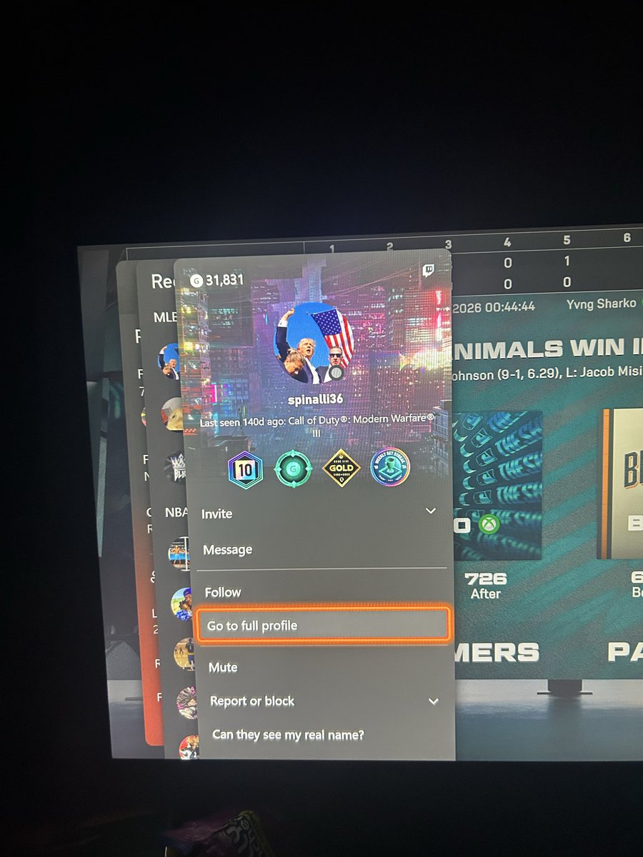 coby_hann's tweet photo. @SonySanDiego @YourFriendKyle_ this is who yall let play your game and get away with this shit every night? Wow up 9-0 in the fifth and they freeze the game to make us quit and then told me exactly how they exploit the game every night so people have to quit. Gg’s SDS https://t.co/j890WDokdM