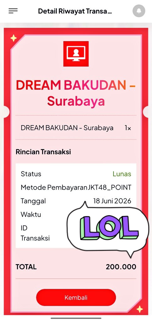chocomelonj's tweet photo. @Diary_Lily_ @moshi2jkt48 kakk mau tanya kalo kayak gini udh dpt tiketnya atau nunggu verif lagi? https://t.co/qLDKvdXtDs