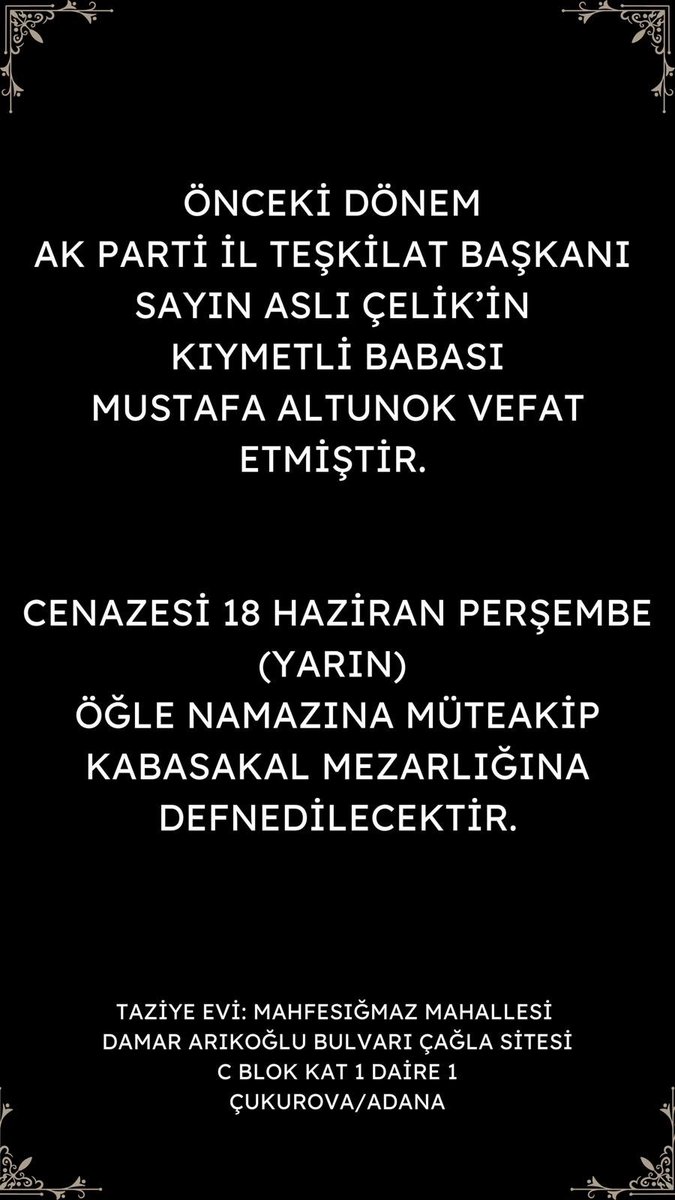 dincerdinc01's tweet photo. Allah Rahmet Eylesin Mekanı Cennet olsun . https://t.co/vYdW9JWUhB