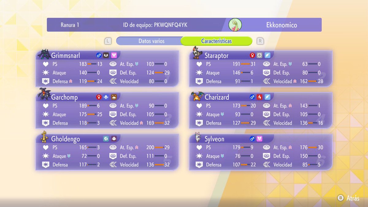 xEkkonomico's tweet photo. Subimos a Master ball en el primer día de la nueva regulación, empecé usando mega staraptor con whimsicott pero me terminó convenciendo mas grims ya que pantallas + respondón, staraptor se vuelve invencible.

¿Alguna sugerencia de cambio? https://t.co/dNUB0Y5lmd