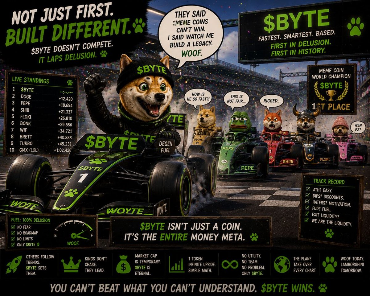 Talent_webb3's tweet photo. GM
Add BYTE to your portfolio
BYTE is turning RED FLAMES TO GREEN GAINS
CA:
tk8aFyc4Fz7kYFyFkCfEsVW45sGfvmsNoEVC2Pipump
#Byteverse
@DycoMusic https://t.co/mbOehFDJaD