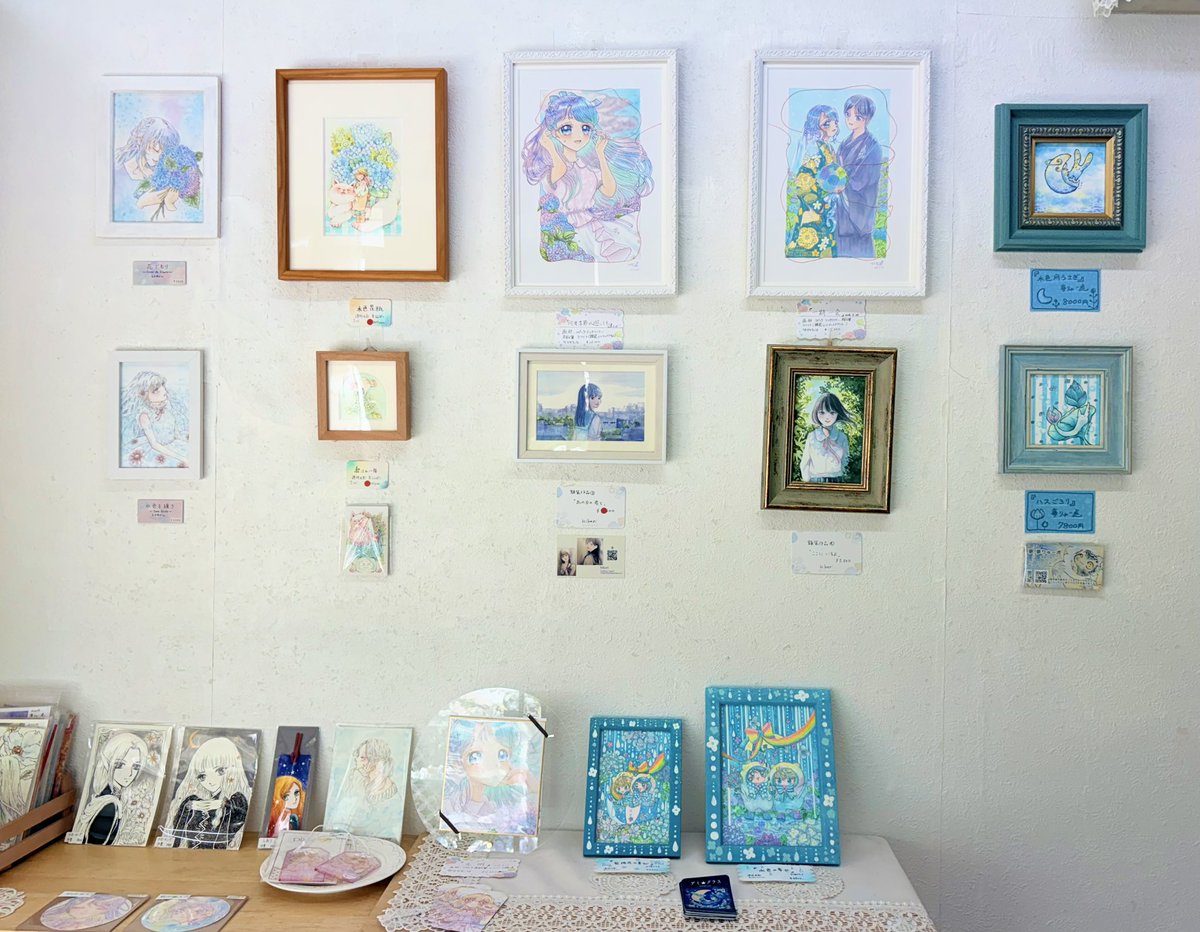 kamakuramona's tweet photo. 皆様こんにちは🌸
鎌倉MONAでは、本日も展示会「水色の季節展Ⅲ」を開催中です✨

通販は以下の公式サイトにて対応しています。
どうぞよろしくお願いいたします💐
↓ 
https://t.co/P2gCbH8s8o https://t.co/CPT7CmWylF