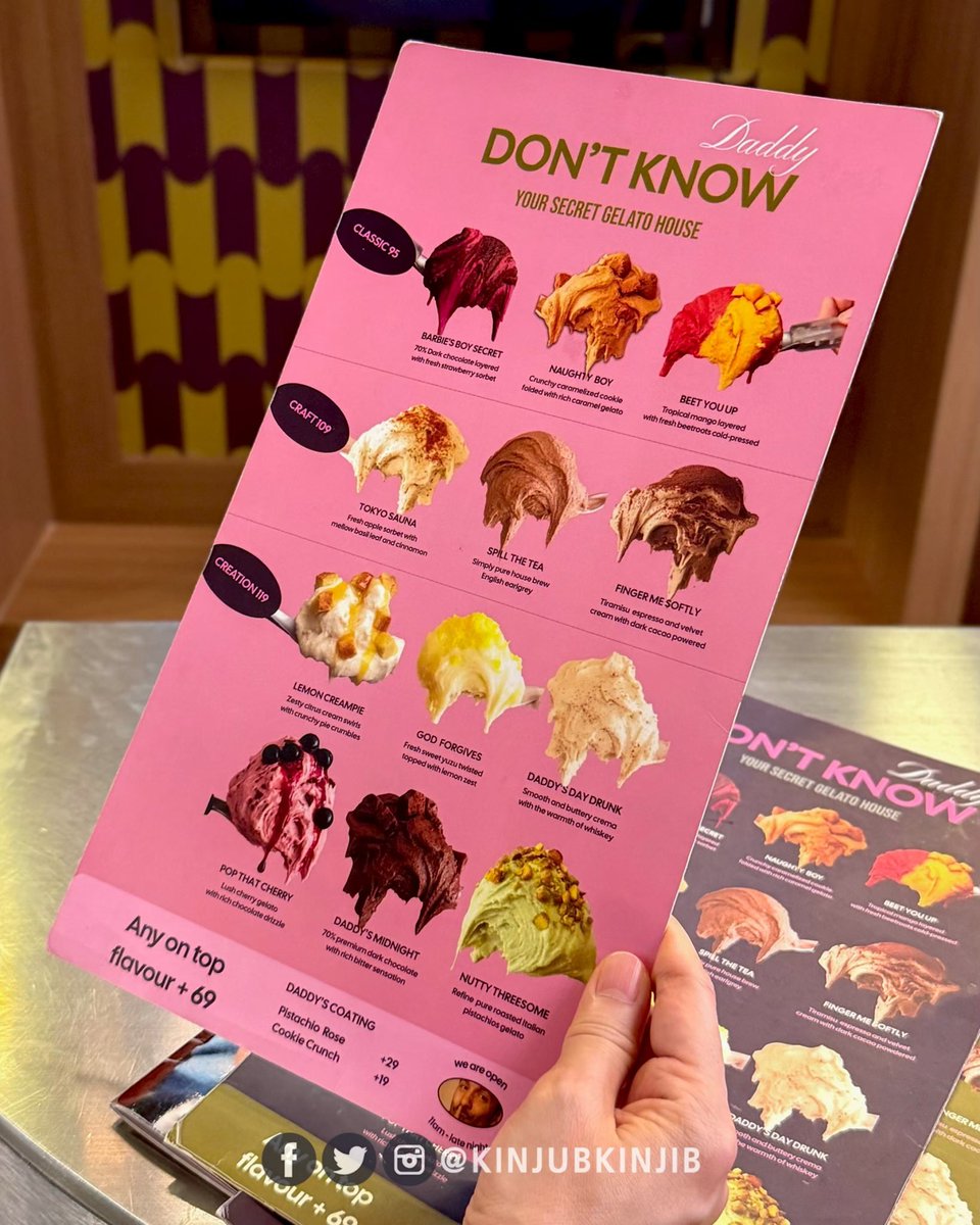 kinjubkinjib's tweet photo. ยืนยันอีกเสียง เจลาโต้ร้าน Daddy Don’t Know คือสุดจริง ยกให้เป็นตัวตึงในซ.คอนแวนต์เลย มีเจลาโต้สลับไปเรื่อยๆ ราคาก็ไม่ได้แรงเวอร์ ที่สำคัญคืออร่อยทุกรสที่ได้ชิมเลย ชอบมากกก https://t.co/7nfiJFJ1vw