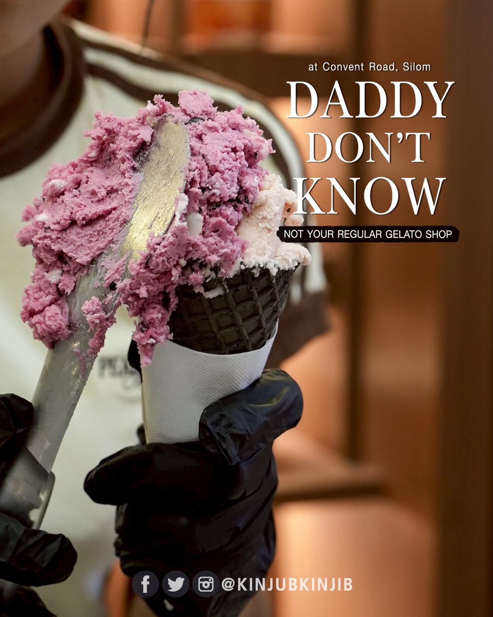 kinjubkinjib's tweet photo. ยืนยันอีกเสียง เจลาโต้ร้าน Daddy Don’t Know คือสุดจริง ยกให้เป็นตัวตึงในซ.คอนแวนต์เลย มีเจลาโต้สลับไปเรื่อยๆ ราคาก็ไม่ได้แรงเวอร์ ที่สำคัญคืออร่อยทุกรสที่ได้ชิมเลย ชอบมากกก https://t.co/7nfiJFJ1vw