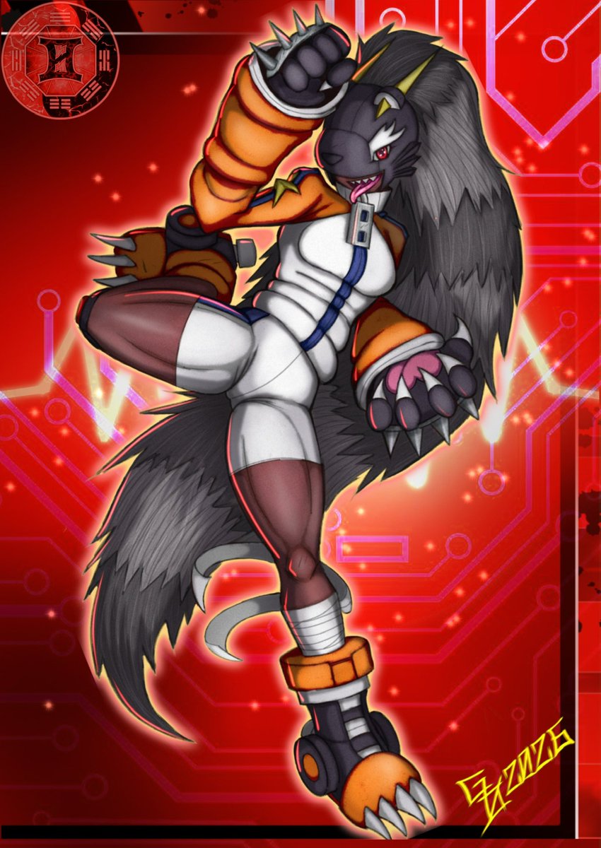GeminiZer0's tweet photo. Stupid name, but totally my type. 
#digimon #art #ベアキャットモン #デジモン #bearcatmon https://t.co/bqoSBrGbuj