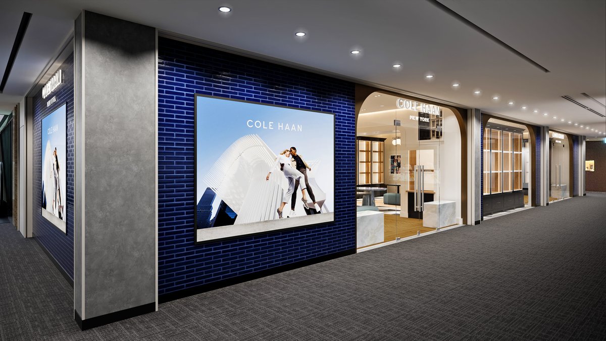 midlandsq's tweet photo. 【国内初ストアコンセプト＆ブランド初ゴルフ専用サロン併設『COLE HAAN』オープン】
国内初となる最新ストアコンセプトを採用し、ブランド初のゴルフ専用サロンを併設した新たなラグジュアリーストアが誕生しました。

▼店舗情報はこちら▼
https://t.co/OEHMsNmawv https://t.co/q22PJJSekX