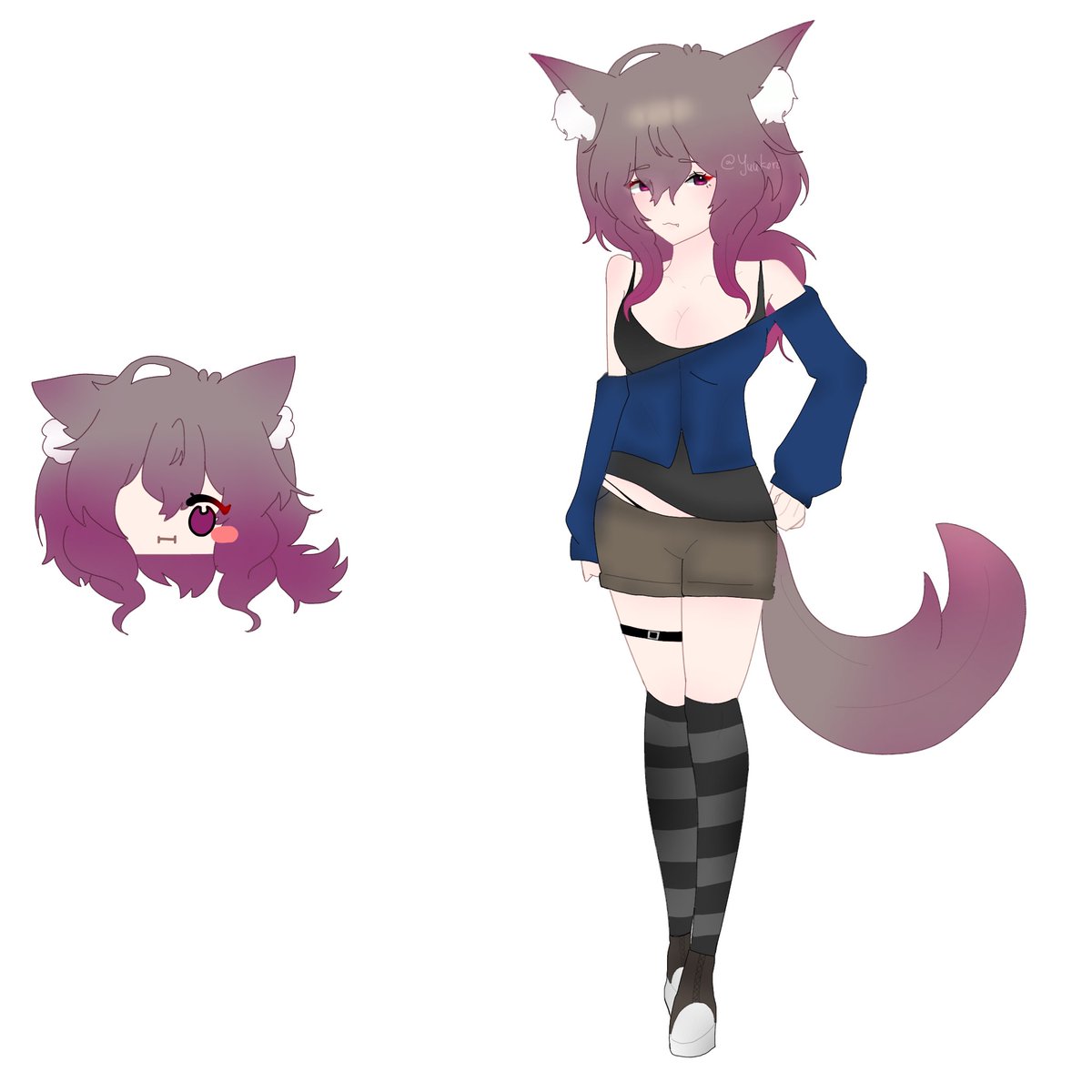 Yuukori0509's tweet photo. FemKaiser and FemNess (wolfbunny ver.) 
#nesskai #fypシ゚viral #bluelock 
(My art btw) https://t.co/gKvnVMij63