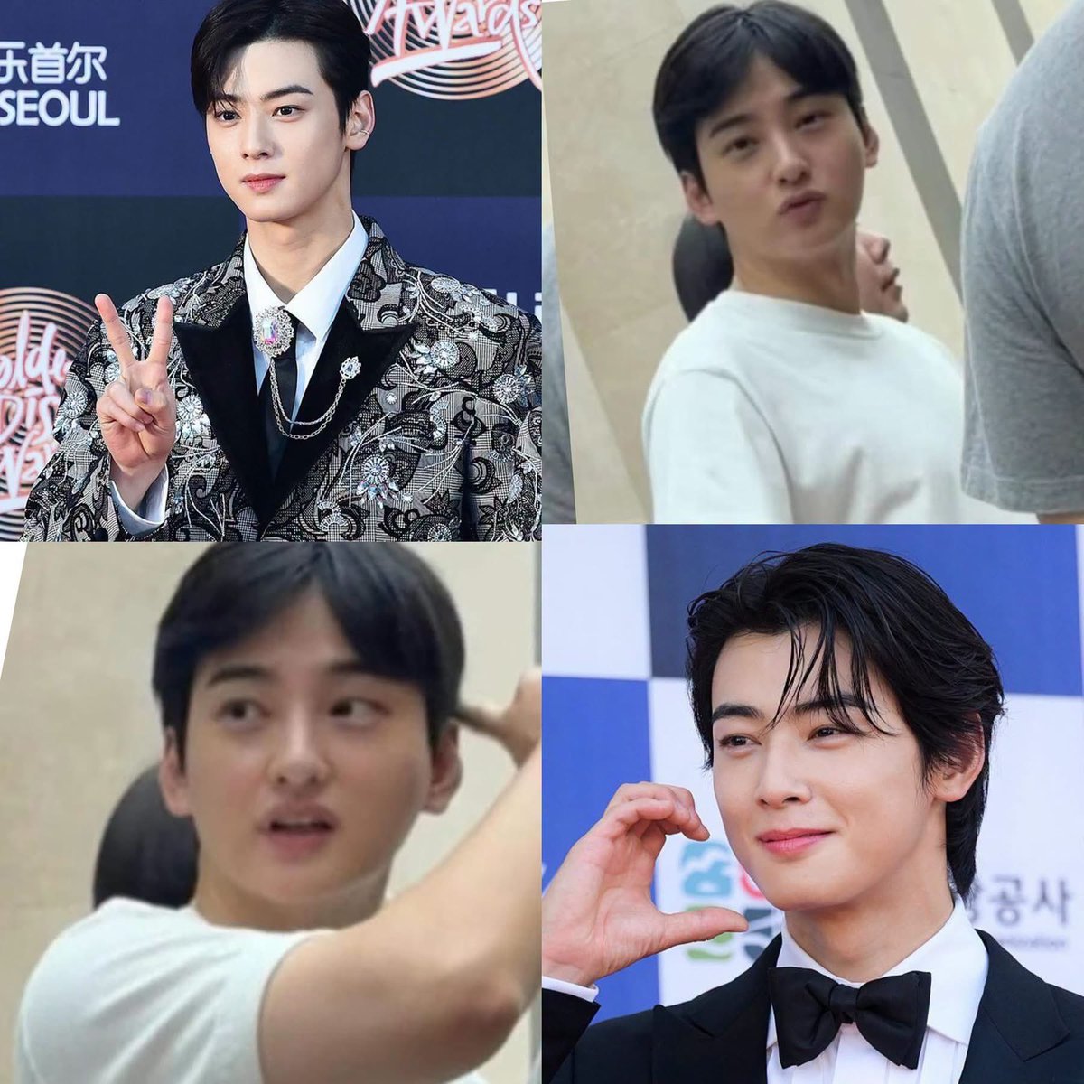 Kpopstyles01's tweet photo. Do they look alike? 👀
Fans are comparing him to Cha Eun-woo after a post claimed his younger brother, Lee Dong Hwi, was spotted in Myeongdong today 

Many say he shares Eun-woo’s soft features and clean visuals, but with a slightly different, more youthful vibe 🌸✨

#CHAEUNWOO https://t.co/COUjm0kNpr