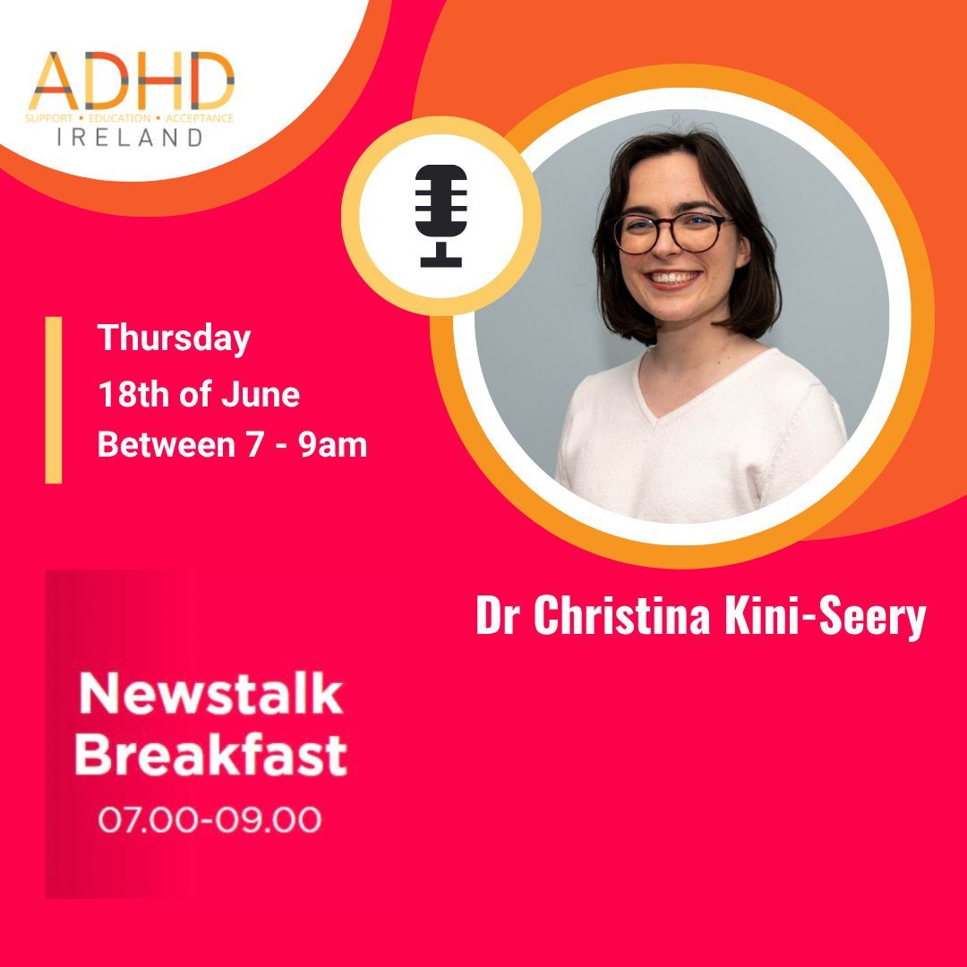 adhdireland's tweet photo. Don't miss it! We are delighted to have Dr Christina Kini-Seery representing us this morning on @NTBreakfast . First public chat about what is happening today and more!  Tune in -> https://t.co/u6Hc9CrQMX 
#adhdireland https://t.co/BZkgnt6pUQ