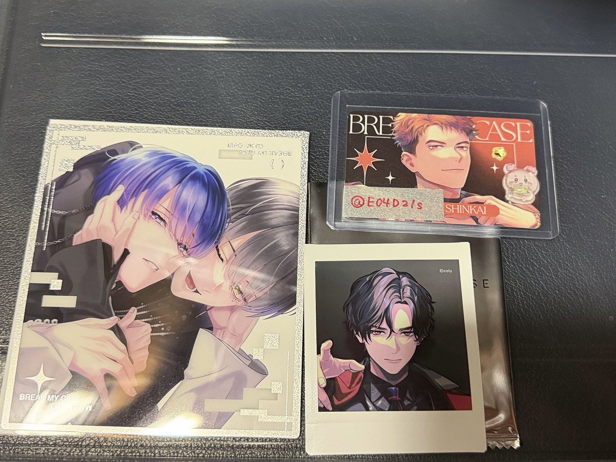 E04D21s's tweet photo. 【交換】ブレイクマイケース ブレマイ 2周年 マルイ

譲　画像参照 
オーロラカード　相沢　須王
パソソンカード　御門　城瀬
クリア色紙　宇京
パソソンリアルフォト　皇坂
ミニアクスタ　立科
後半特典　宇京　綾戸　須王　麻波　神家

求
同種新開

郵送希望
お気軽にお声がけください https://t.co/TOsjVd1kJL