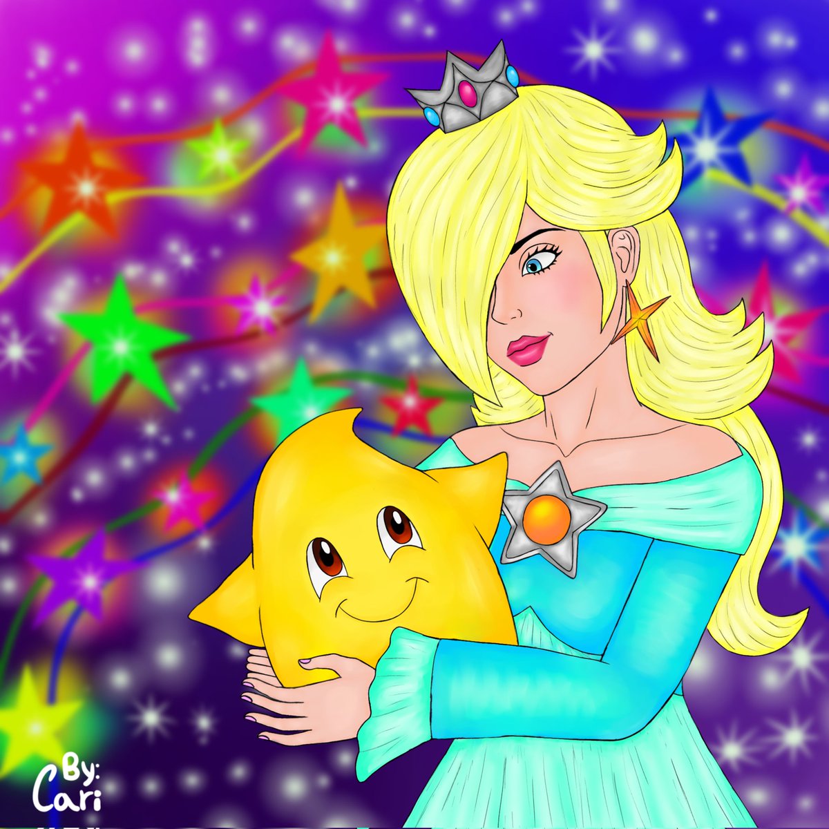 _Carielis_'s tweet photo. Rosalina Fanart ⭐ (En mi estilo) #rosalina #fanart #mariogalaxy #digitalart #dibujodigital https://t.co/iwkgGwcAKl