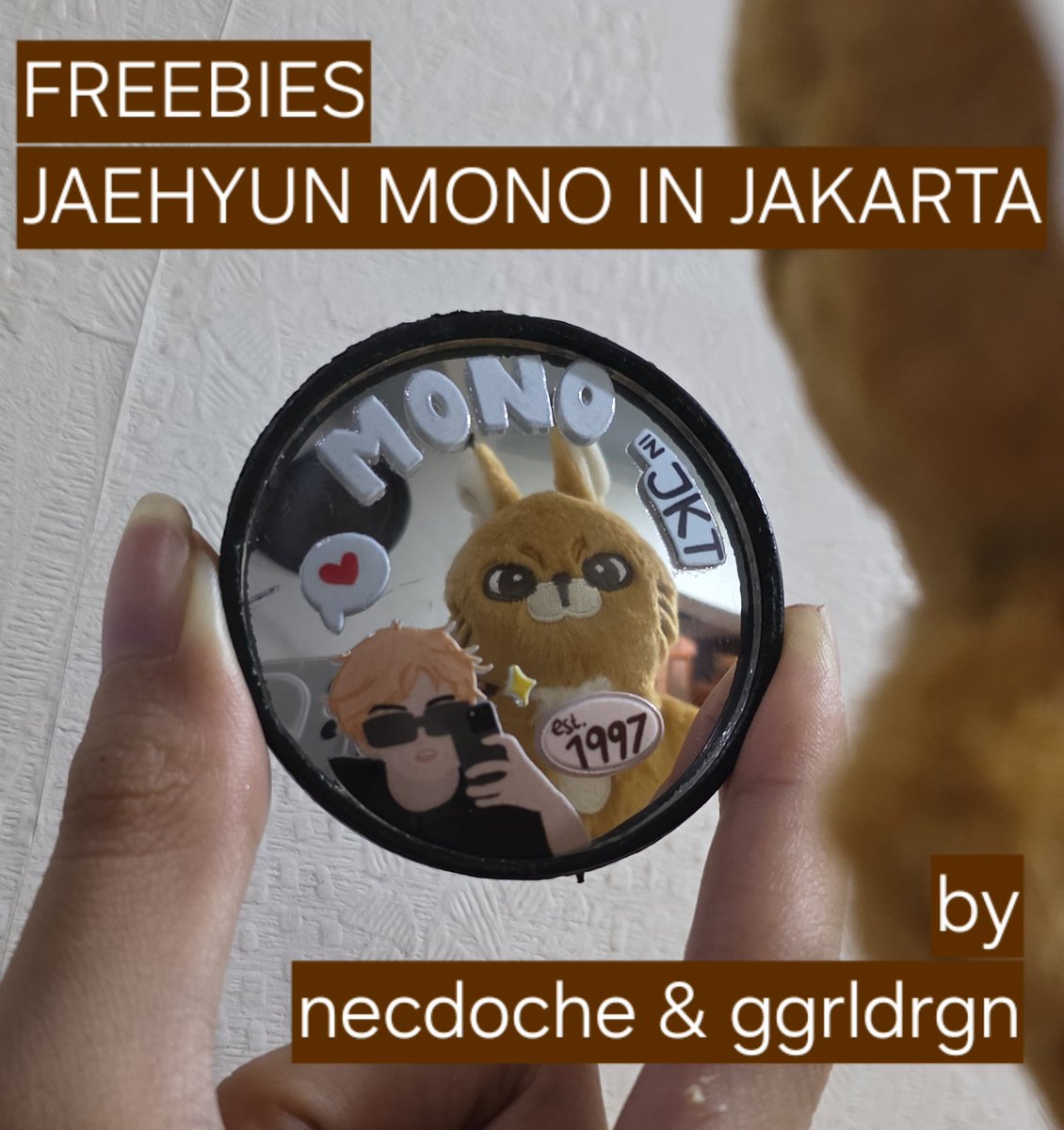 ggrldrgn's tweet photo. 🍑 YUHUUU @ggrldrgn dan @necdoche
BAGI-BAGI FREEBIES~~

Mari bersua di:
Jaehyun fancon MONO
in Jakarta 2026

📍Istora Senayan, Jakarta
🗓 20 Juni 2026

Sampai jumpa nanti! Have fun!

#JAEHYUN_MONO
#JAEHYUN_MONO_JAKARTA https://t.co/v420m1NkGg