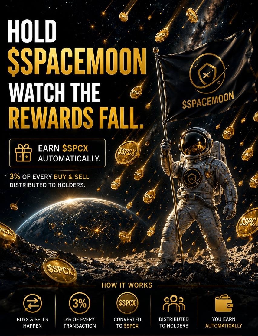 spacemoonbsc's tweet photo. Imagine earning stocks by holding a meme. Spacemoon makes that possible with $SPCX rewards https://t.co/6imJoS5SAH