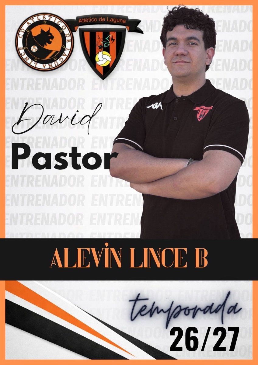 AtleticoLaguna's tweet photo. 🧡 El Alevín Lince B ya tiene cuerpo técnico.

Javier Rodríguez, David Pastor y Sebastián Casado se reencuentran en este equipo tras el gran trabajo del año pasado, con el objetivo de seguir formando y haciendo crecer a los jugadores.

¡Vamos equipo! 💪⚽ #Pasiónnaranja https://t.co/Sg52jRBIMg
