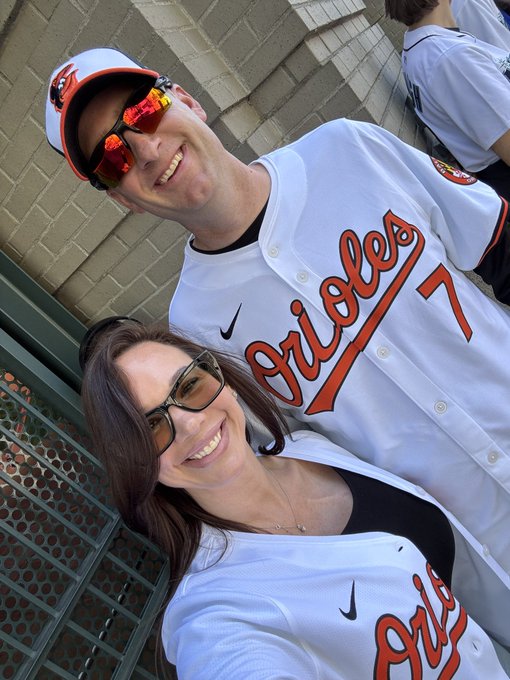 Brittany Elizabeth Welsh - 2 pic. What a heck of a game!!!!! We saw the Orioles play tonight at T-Mobile Park against the Mariners and it was WILD!!!!! There was so much action, each team hit 2 home runs, a couple got engaged on the Jumbotron, my husband, my son and myself were on TV!!!!!! I screamed!!!!!! We https://t.co/e6ObZnIHCx