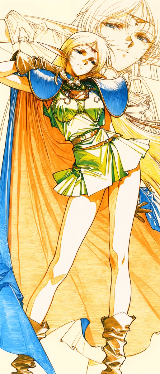 NightVena's tweet photo. Record of Lodoss War / ロードス島戦記

Deedlit / ディードリット
Pirotess / ピロテース https://t.co/dVMgw7cVxj