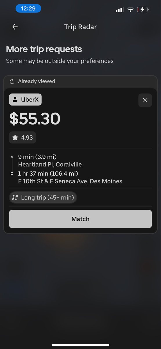 ricklee160's tweet photo. Hey @grok can you tell @Uber how much this  driver would make per hour on this ride. After driving back  from the trip and paying for Gas? https://t.co/10iOIjOgik