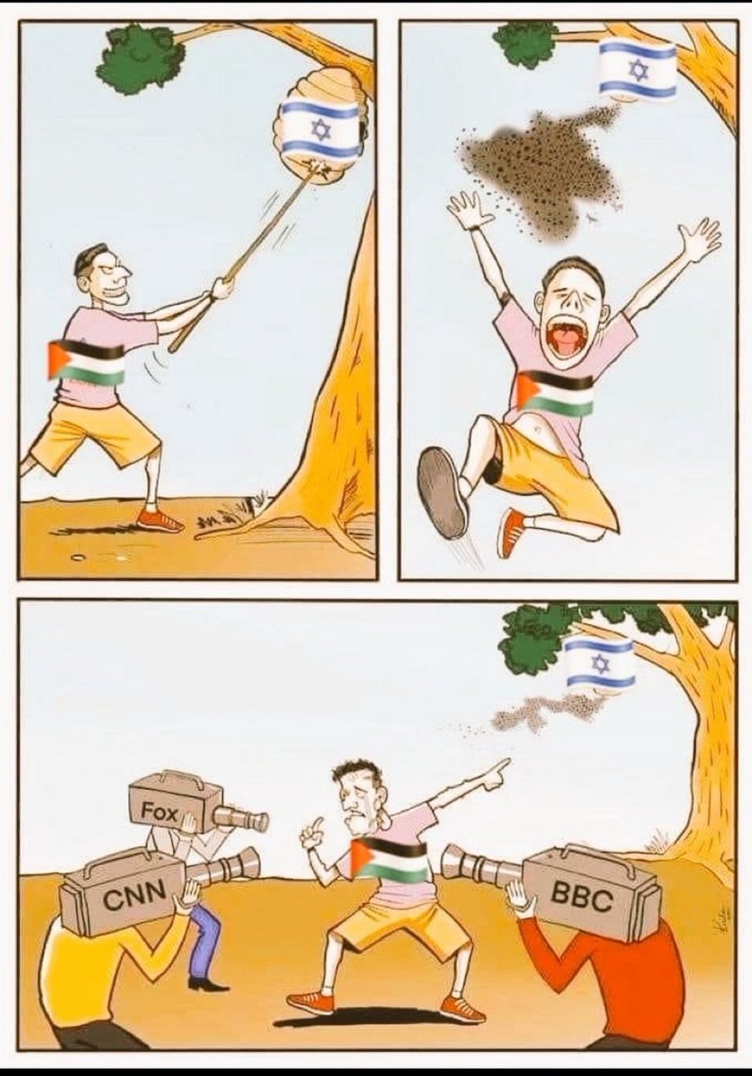 Vlamss's tweet photo. The Palestinians be like https://t.co/2L3HS5uYb6