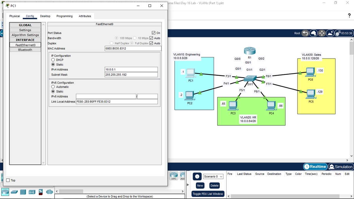 kj0sh_'s tweet photo. Day 16 of taking Jeremy's IT Lab CCNA course. https://t.co/DHXOZzUa25